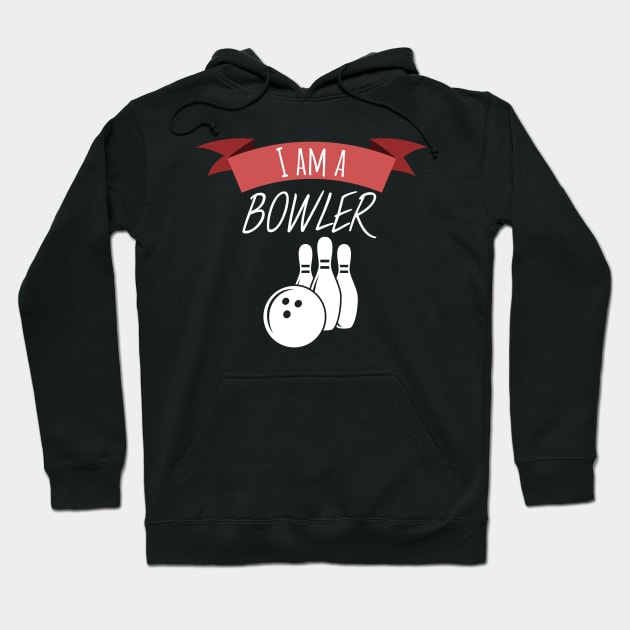 Bowling i am a bowler Hoodie by maxcode